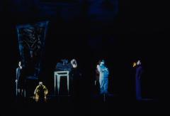 [Scene from the Thalia Theater production "The Black Rider" during BAM Next Wave Festival, 1993]
