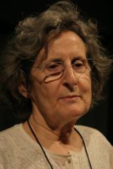 [Scene from "Artist Talk: Trisha Brown with Susan Rosenberg" During BAM Spring, 2009]