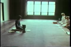 [Excerpt of Peter Brook and participants during the Empty Space Workshop at BAM, 1973]