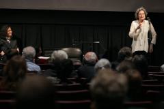[Scene from "Artist Talk: Trisha Brown with Susan Rosenberg" During BAM Spring, 2009]