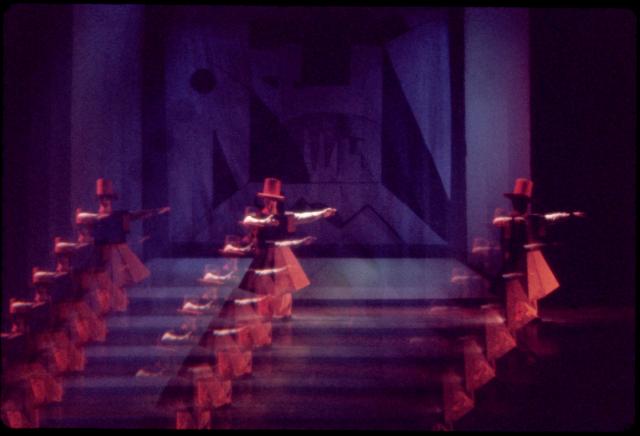 [Scene from "Victory Over the Sun" During BAM Next Wave Festival, Fall, 1983]