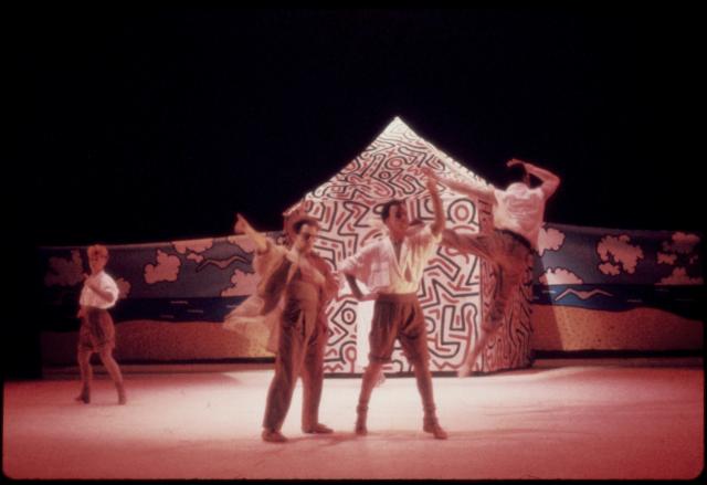 [Scene from "Secret Pastures" During BAM Next Wave Festival, Fall, 1984]