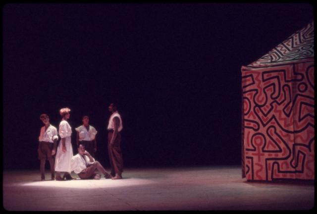 [Scene from "Secret Pastures" During BAM Next Wave Festival, Fall, 1984]