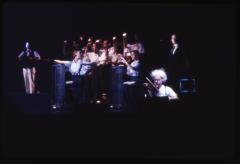 [Excerpt from Robert Wilson / Philip Glass production "Einstein on the Beach" during BAM Next Wave Festival, 1984]