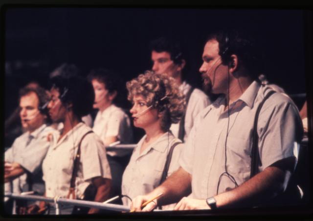 [Excerpt from Robert Wilson / Philip Glass production "Einstein on the Beach" during BAM Next Wave Festival, 1984]