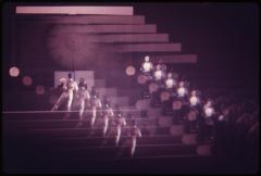 [Excerpt from Robert Wilson / Philip Glass production "Einstein on the Beach" during BAM Next Wave Festival, 1984]