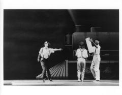 [Lucinda Childs and Sheryl Sutton in Act 1, Scene 1A of the Philip Glass/Robert Wilson production "Einstein on the Beach" during BAM Next Wave Festival, 1984]