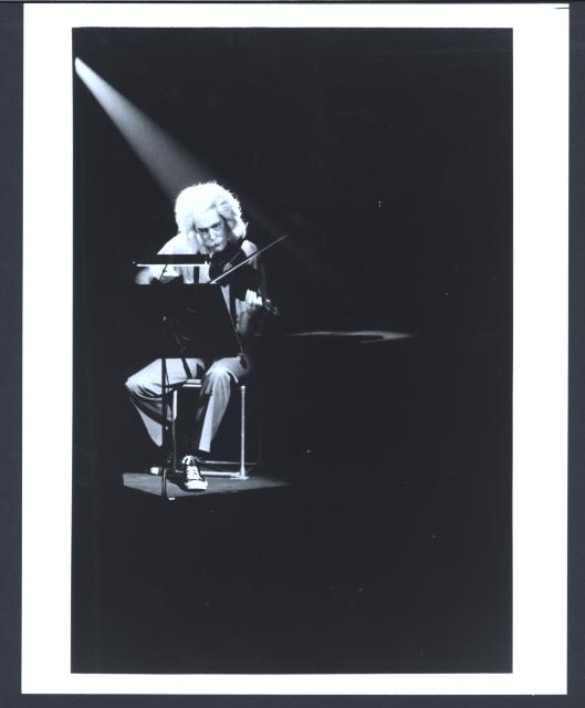 [Tison Street in the Philip Glass/Robert Wilson production "Einstein on the Beach" during BAM Next Wave Festival, 1984]