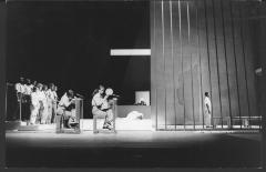 [Scene from Act 3, Scene 2B of the Philip Glass/Robert Wilson production "Einstein on the Beach" during BAM Next Wave Festival, 1984]