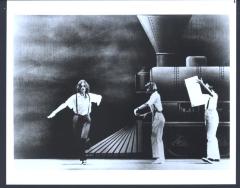 [Lucinda Childs (left) and Sheryl Sutton (right) in Act 1, Scene 1A of the Philip Glass/Robert Wilson production "Einstein on the Beach" during BAM Next Wave Festival, 1984]