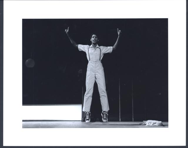 [Sheryl Sutton in the Philip Glass/Robert Wilson production "Einstein on the Beach" during BAM Next Wave Festival, 1984]