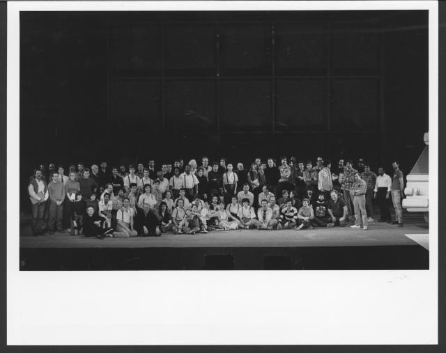 [Cast and crew of "Einstein on the Beach" during BAM Next Wave Festival, 1984]