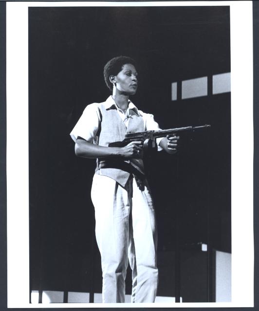 [Sheryl Sutton in the Philip Glass/Robert Wilson production "Einstein on the Beach" during BAM Next Wave Festival, 1984]