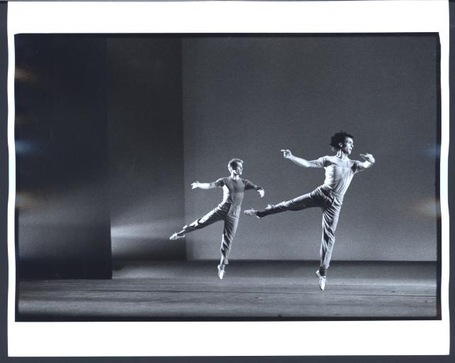 [Scene from "Einstein on the Beach" during BAM Next Wave Festival, 1984]