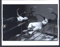 [Lucinda Childs and Sheryl Sutton in the Philip Glass/Robert Wilson production "Einstein on the Beach" during BAM Next Wave Festival, 1984]