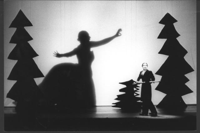 [Scene from the Thalia Theater production "The Black Rider" during BAM Next Wave Festival, 1993]