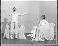 [Cindy Lubar and George Ashley in the Robert Wilson production "The Life and Times of Joseph Stalin" during BAM Fall Series, 1973]