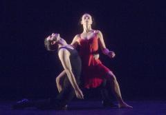 [Ana Paula Cancado and Peter Lavratti performing "Lecuona" in the Grupo Corpo production "Lecuona and Onqotô" during BAM Next Wave Festival, 2005]