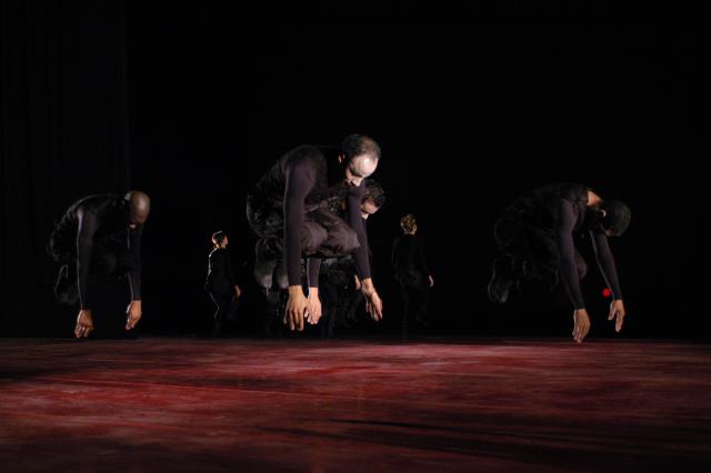 [Scene from the Grupo Corpo production "21 & O Corpo" during BAM Next Wave Festival, 2002]