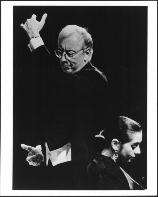 [William Christie in "Odes and Birthday Music by Henry Purcell" during BAM Spring Series, 1999]