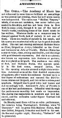 [Review of the Max Maretzek production "Sicilian Vespers" during Spring Season, 1869]
