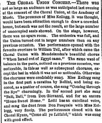 [Review of the "Brooklyn Choral Union Fourth Concert" during Spring Season, 1869]