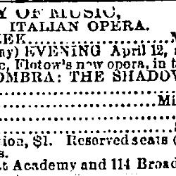 Max Maretzek Italian Opera Troupe