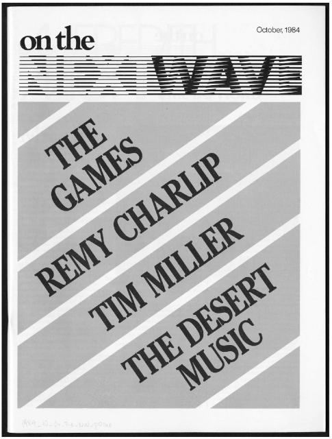 On The Next Wave, The Audience Magazine of BAM's Next Wave Festival, October 1984