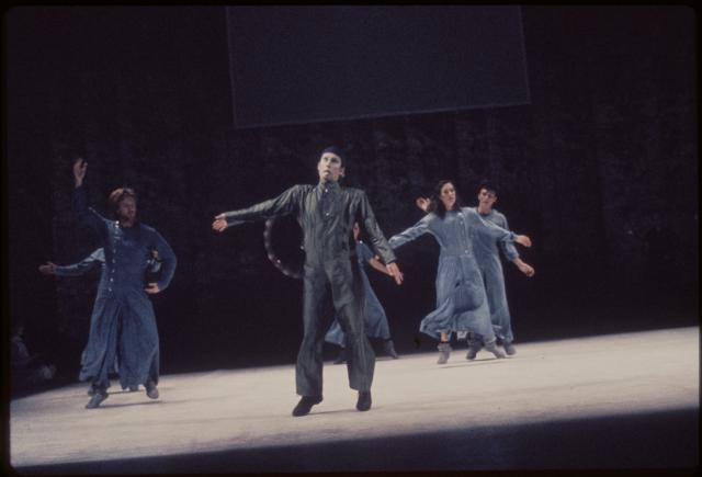 [Scene from the Meredith Monk/Ping Chong production "The Games" during BAM Next Wave Festival, 1984]