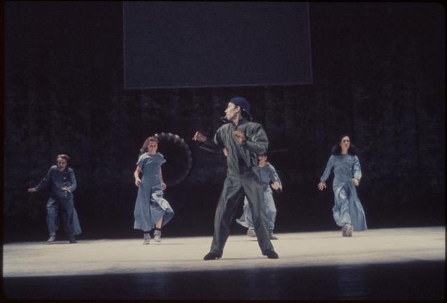 [Scene from the Meredith Monk/Ping Chong production "The Games" during BAM Next Wave Festival, 1984]