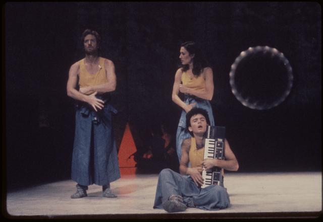 [Scene from the Meredith Monk/Ping Chong production "The Games" during BAM Next Wave Festival, 1984]