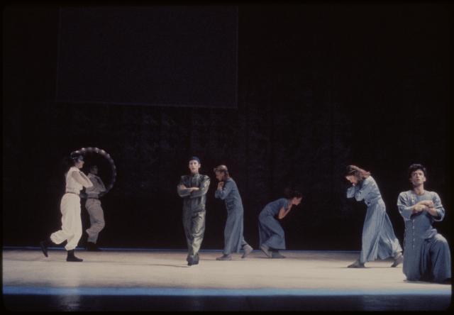[Scene from the Meredith Monk/Ping Chong production "The Games" during BAM Next Wave Festival, 1984]