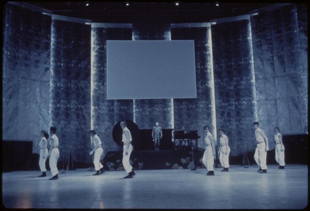 [Scene from the Meredith Monk/Ping Chong production "The Games" during BAM Next Wave Festival, 1984]