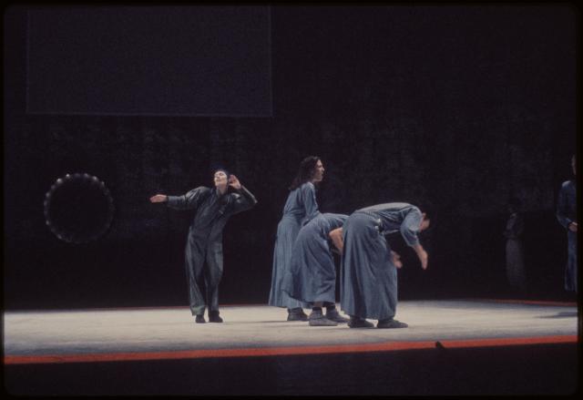 [Scene from the Meredith Monk/Ping Chong production "The Games" during BAM Next Wave Festival, 1984]