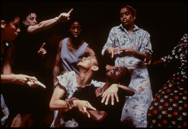 [Scene from the Urban Bush Women production "Praise House" during BAM Next Wave Festival, 1991]