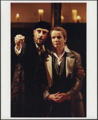 [Mark Strong as Orsino and Emily Watson as Viola in the Donmar Warehouse production "Twelfth Night" during BAM Spring Series, 2003]