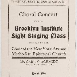 Brooklyn Institute Sight Singing Class