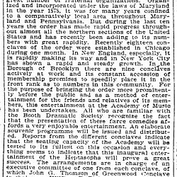 Booth Dramatic Society