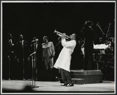 [Lester Bowie and the Oliver Lake Quartet in "Lester Bowie's Fantasia" during the Brooklyn Bridges the World Spring Series, 1987]