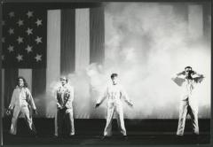 [Scene from the Allen Ginsberg/Philip Glass production "Hydrogen Jukebox" during BAM Spring Series, 1991]