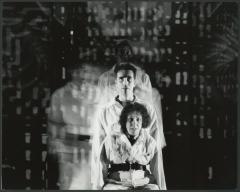 [Scene from the Allen Ginsberg/Philip Glass production "Hydrogen Jukebox" during BAM Spring Series, 1991]