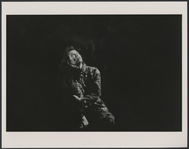 [Scene from the Allen Ginsberg/Philip Glass production "Hydrogen Jukebox" during BAM Spring Series, 1991]