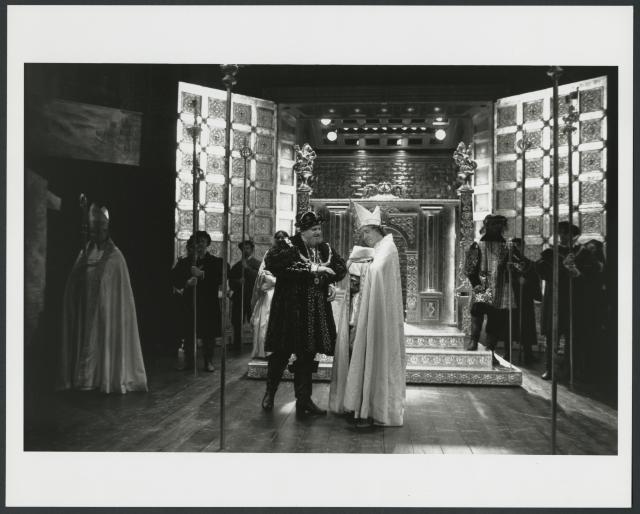 [Paul Jesson (left) in a scene from the Royal Shakespeare Company production "Henry VIII" during BAM Spring Series, 1998]