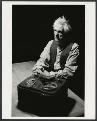 [Edward Petherbridge as Krapp in the Royal Shakespeare Company production "Krapp's Last Tape" during BAM Spring Series, 1998]
