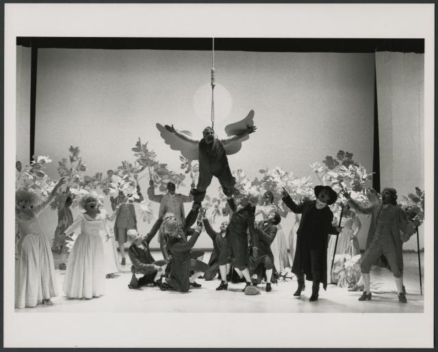 [Scene from the La Societa dell"opera Buffa production of "Falstaff" during BAM Spring Series, 1998]