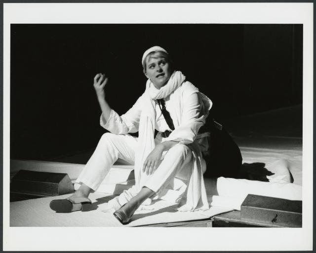 [Joanne Pearce in a scene from the Royal Shakespeare Company production "Cymbeline" during BAM Spring Series, 1998]