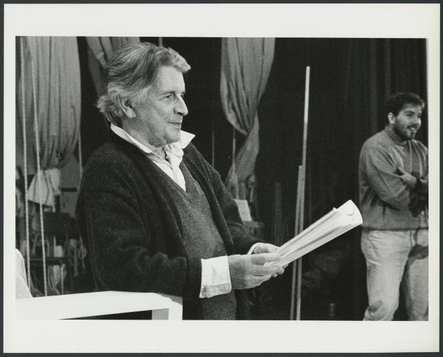 [Scene from the La Societa dell"opera Buffa production of "Falstaff" during BAM Spring Series, 1998]
