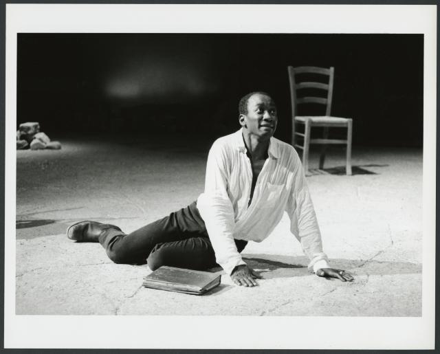 [Joseph Mydell in a scene from the Royal Shakespeare Company production of "Everyman" during BAM Spring Series, 1998]