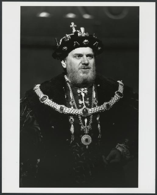 [Paul Jesson in a scene from the Royal Shakespeare Company production "Henry VIII" during BAM Spring Series, 1998]