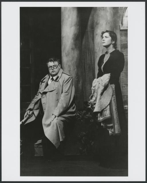 [Andrey Panin and Vera SotnikovaScene in a scene, from the Moscow Art Theatre production of "Three Sisters" during BAM Spring Series, 1998]